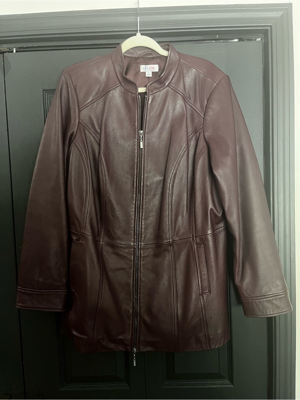 D&Co Purple Genuine Leather Jacket